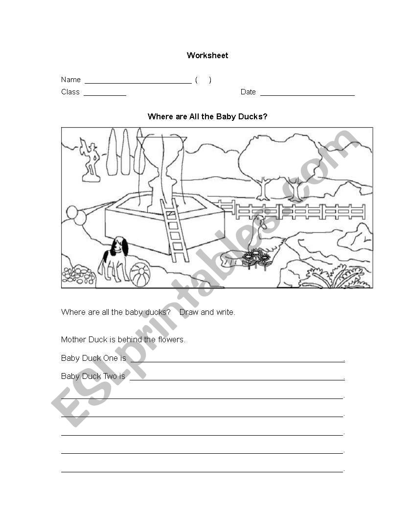 little duck worksheet