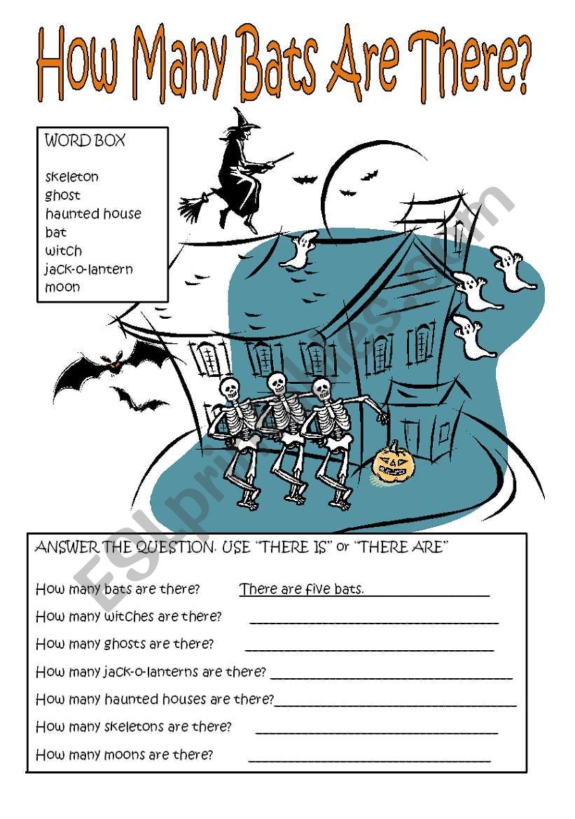 How Many Bats Are There? worksheet