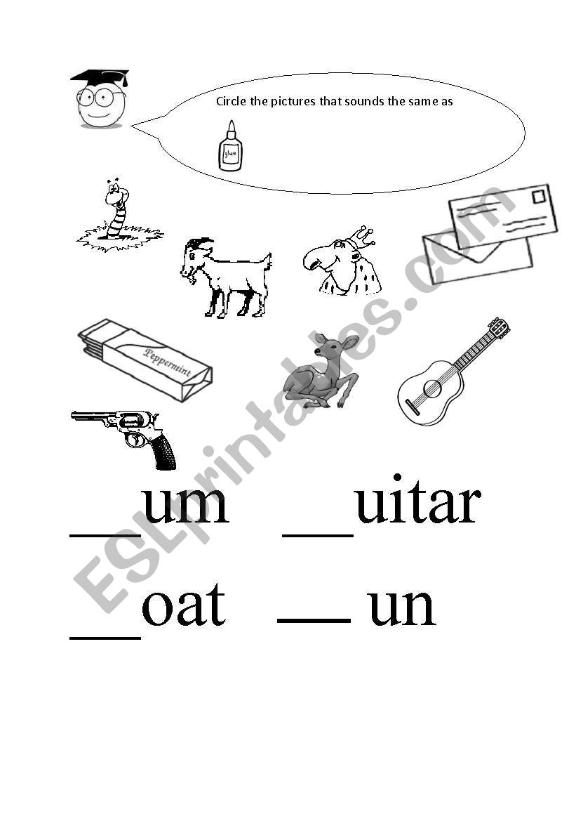 english worksheets g phonics