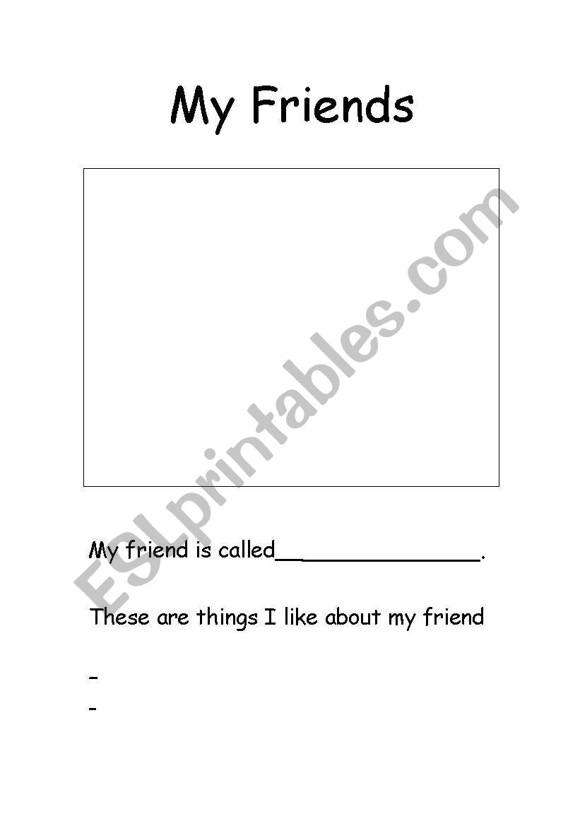  Friends worksheet