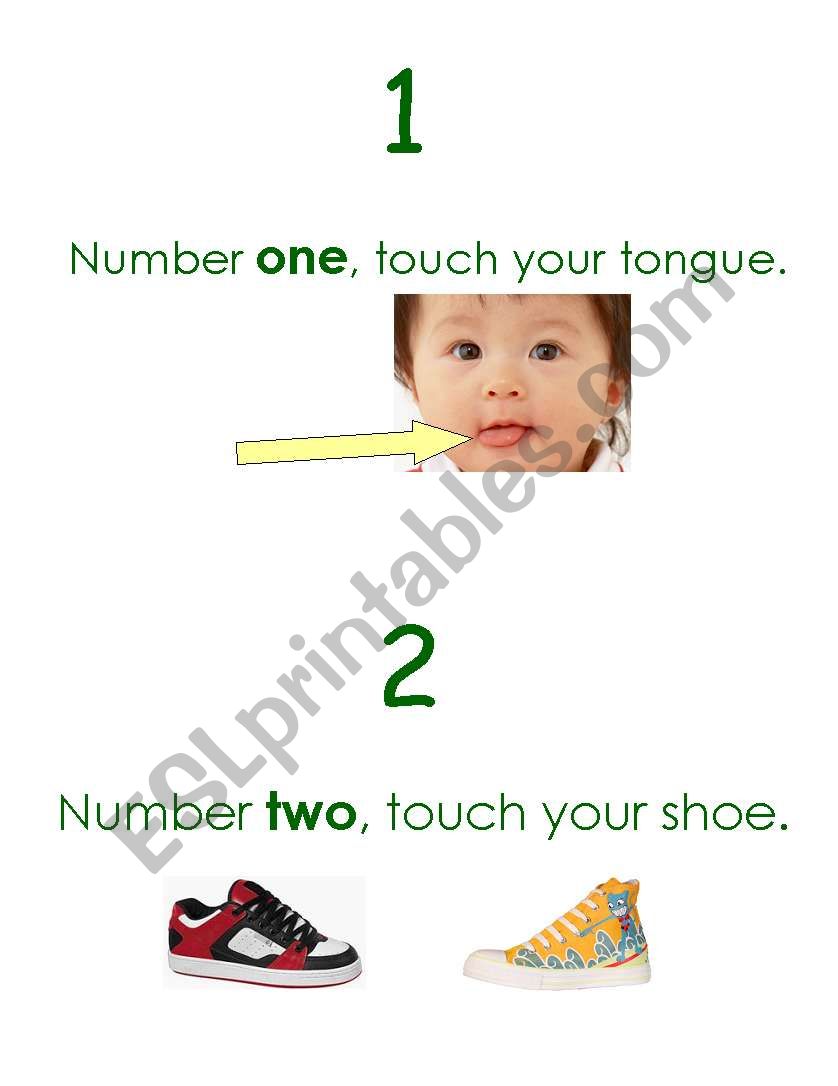 Number/ picture poem worksheet