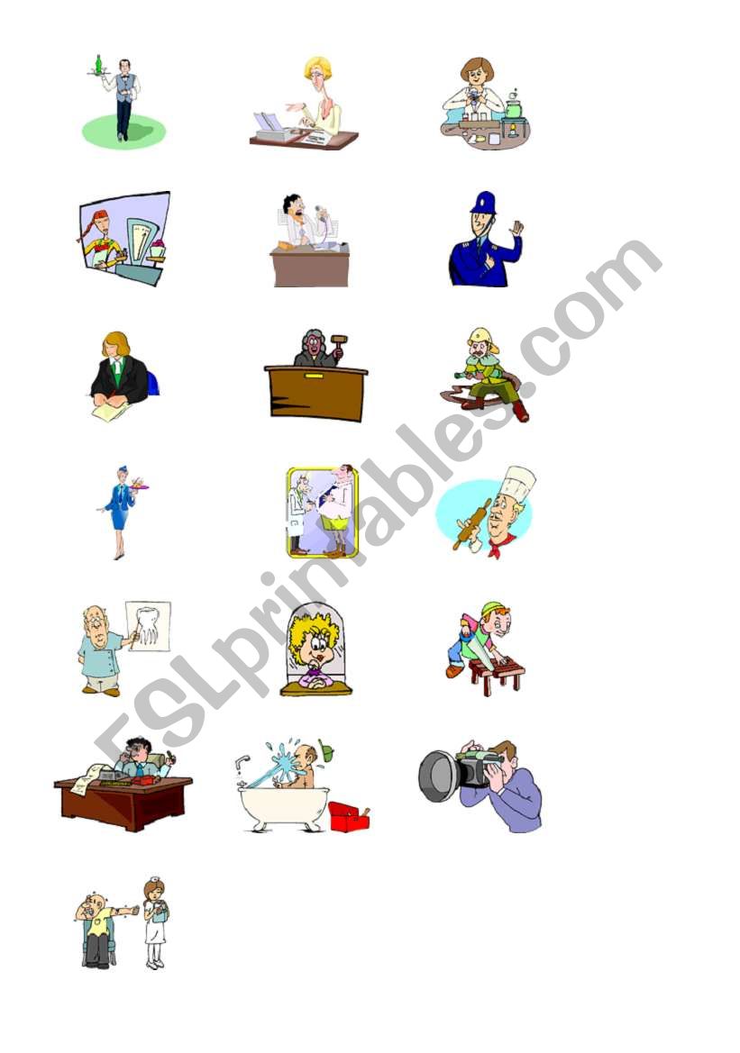 Pictures about jobs worksheet