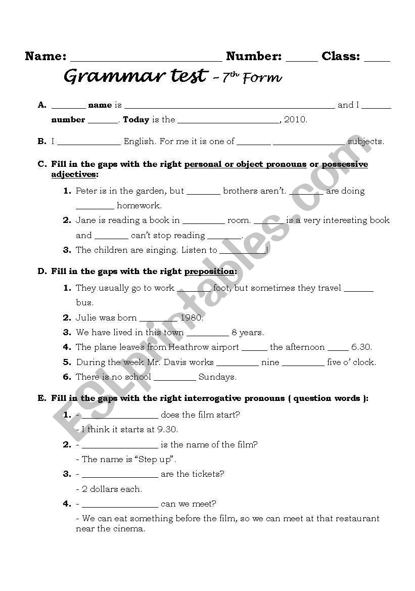 English ESL Worksheet By Rosa Lau