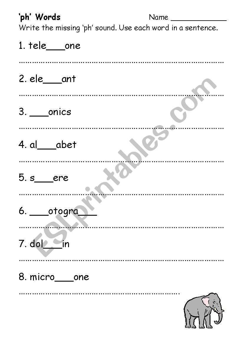 ph and wh belnds worksheets worksheet