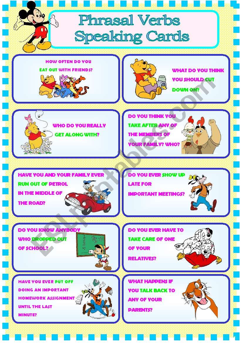 Verb To Be Speaking Cards