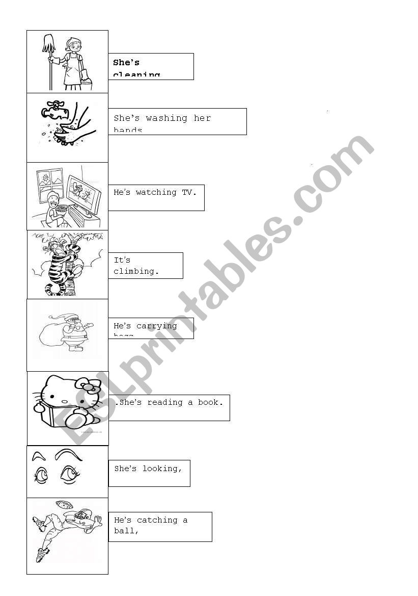 action verbs worksheet