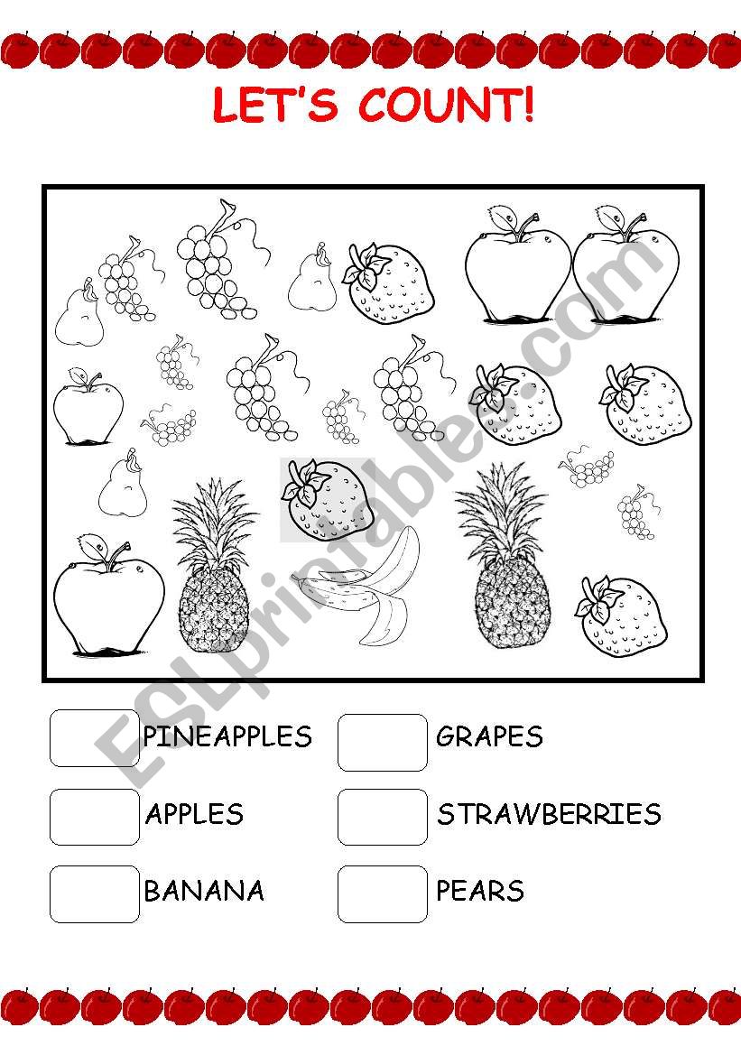 let´s count! - ESL worksheet by lilianmfv