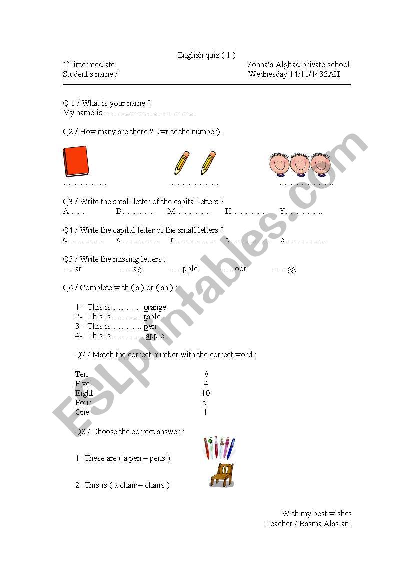 english-worksheets-grade-1