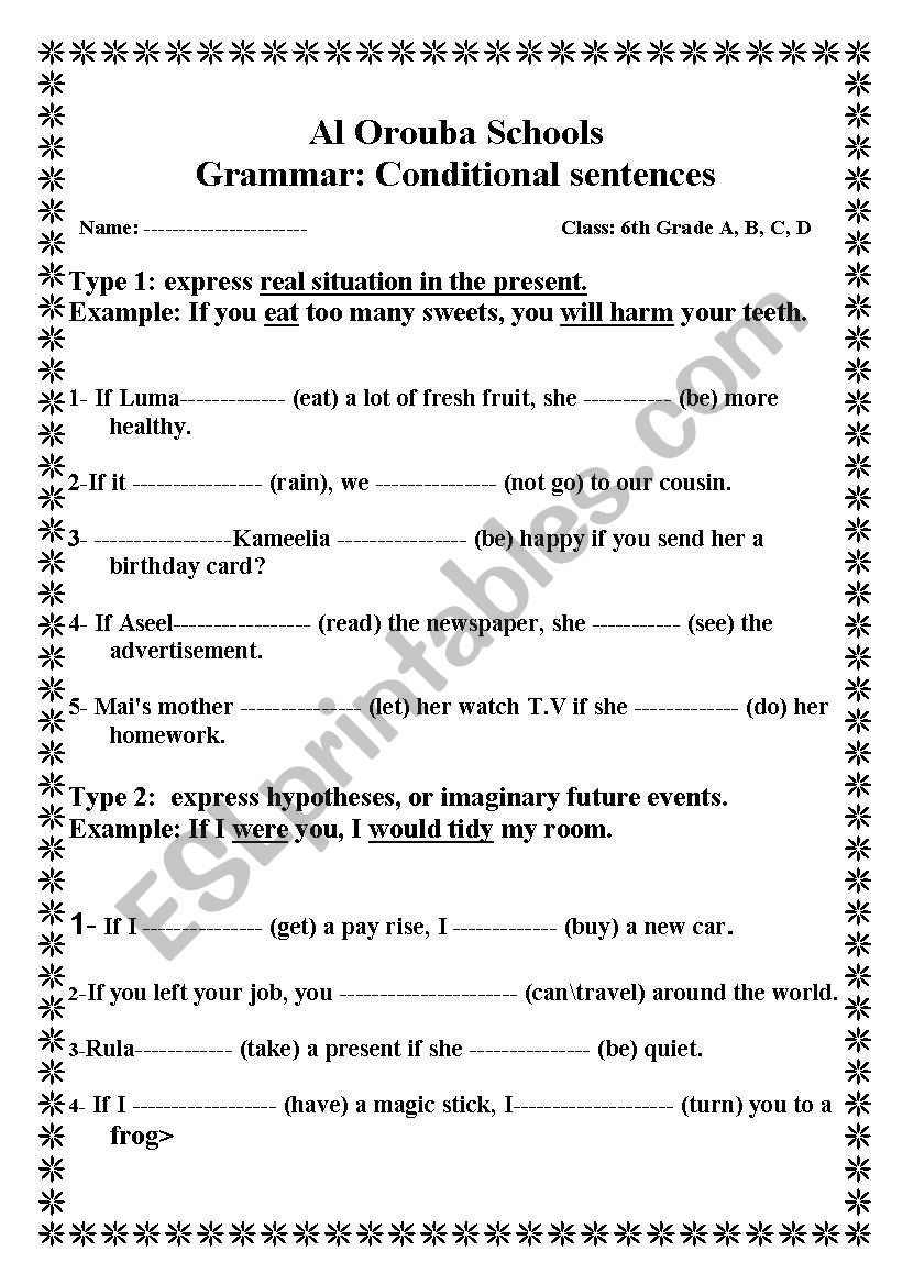If clause worksheet