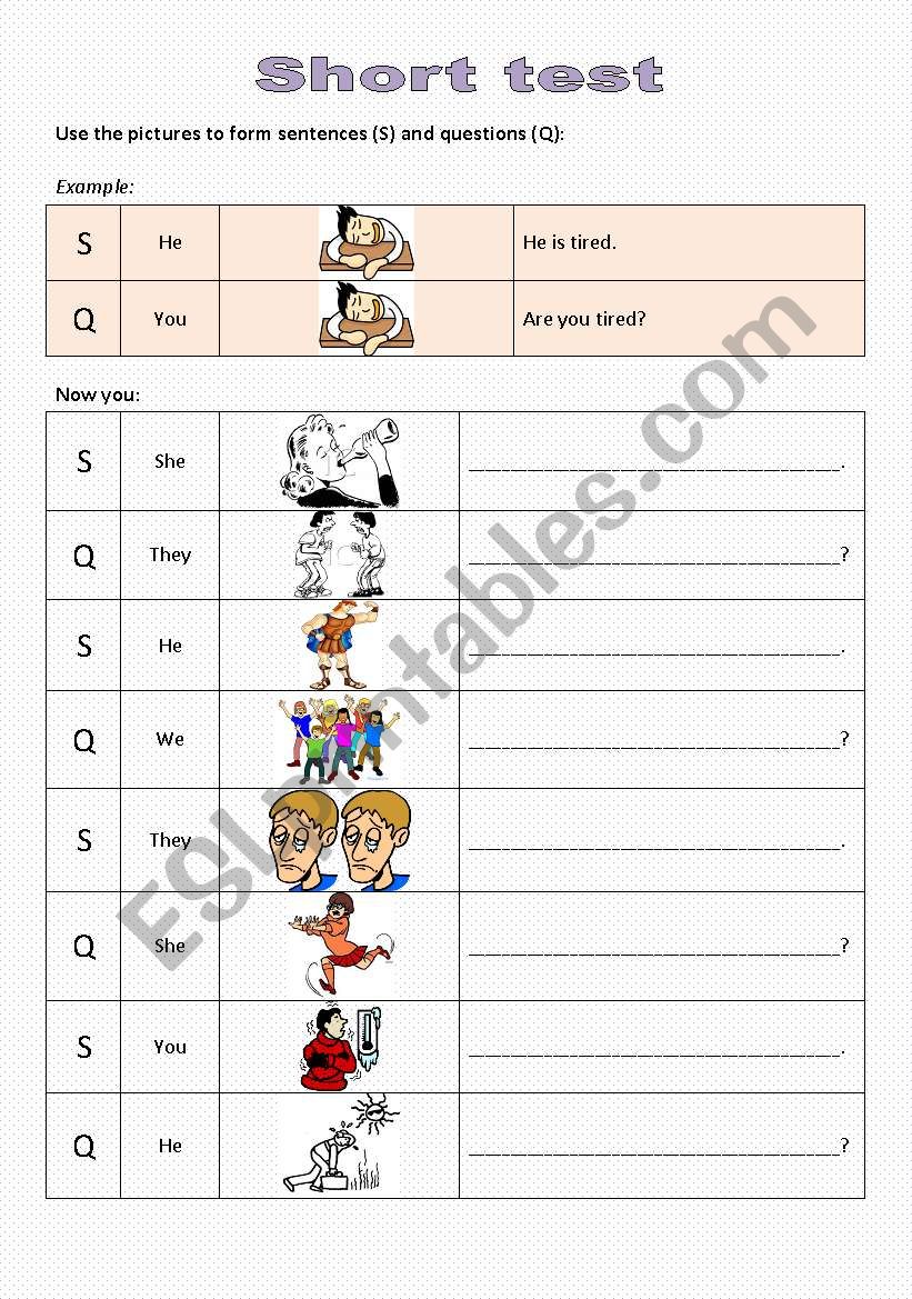 Adjectives worksheet