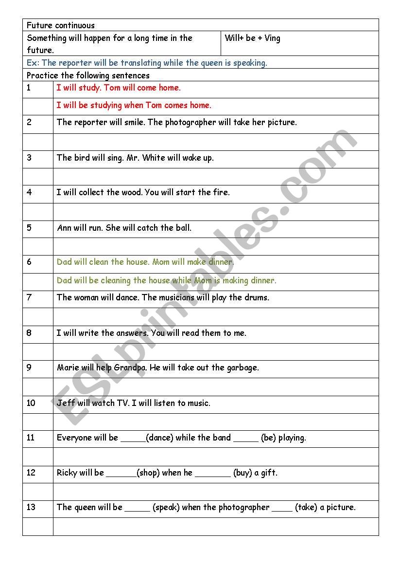 future-continuous-esl-worksheet-by-oral189