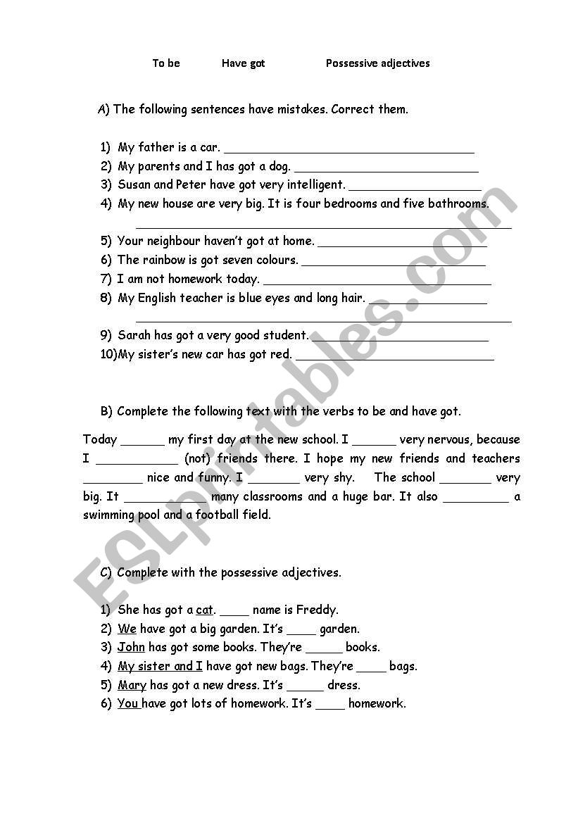 Revision worksheet  worksheet