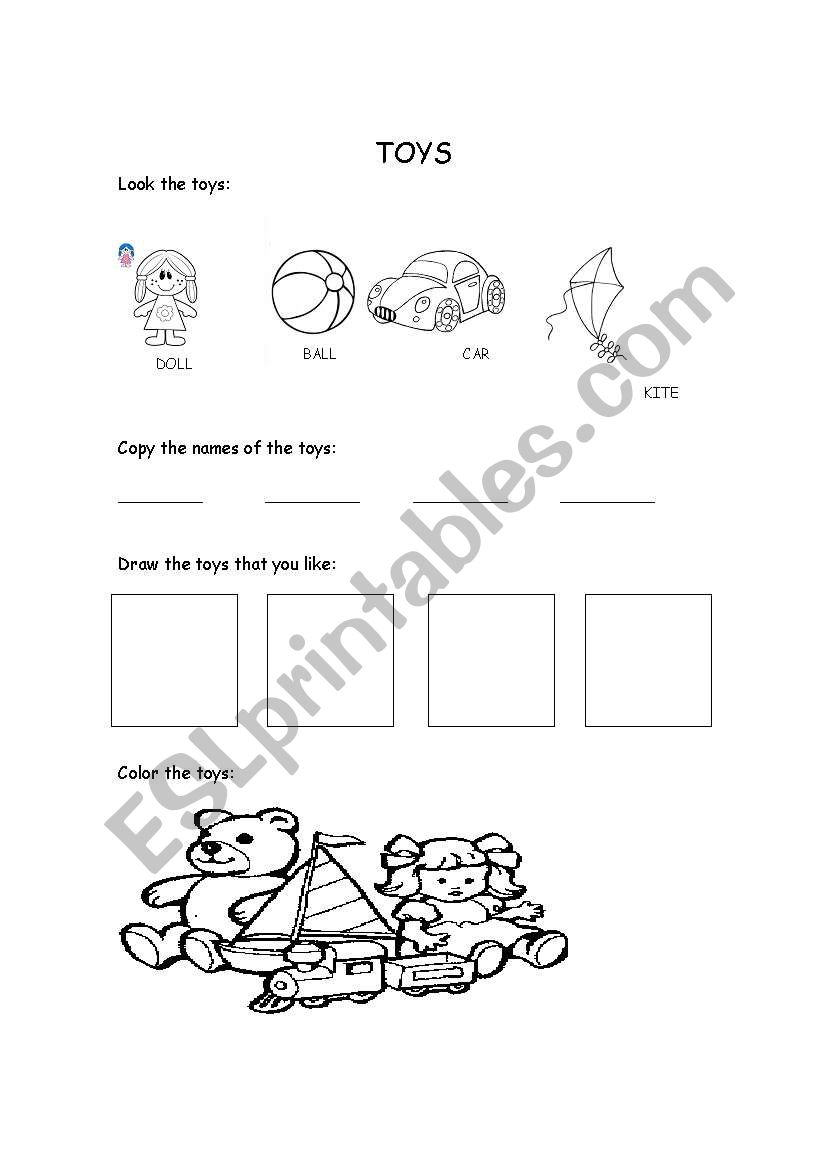 Toys Exercises worksheet