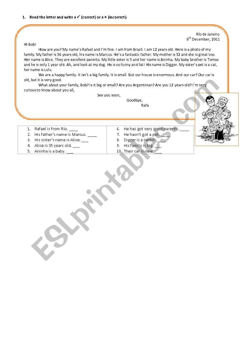 reading comprehension informal letter esl worksheet by ssoledad