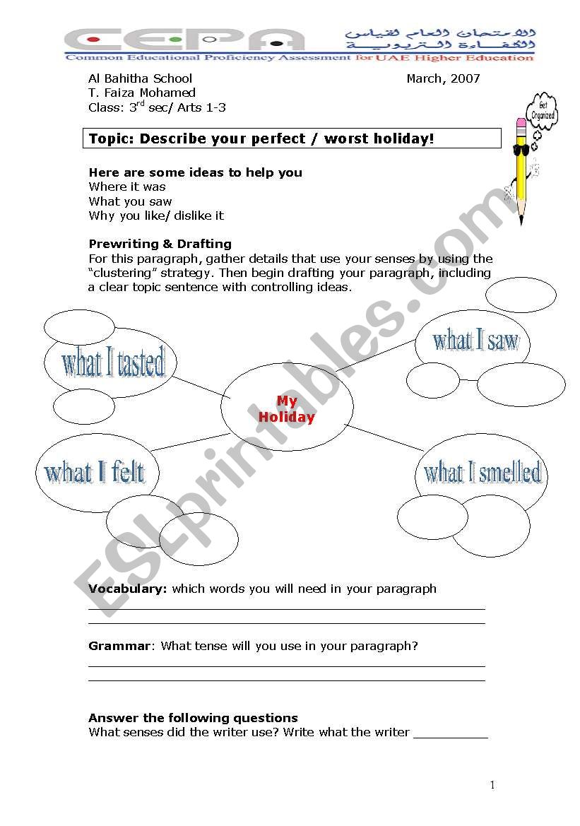 environmental problems  worksheet