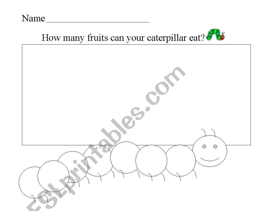 How many fruits can your caterpillar eat?