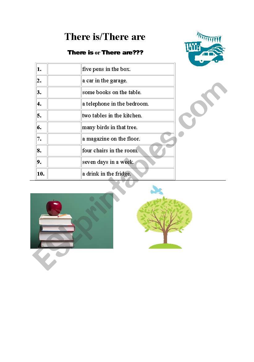 There is or there are? worksheet