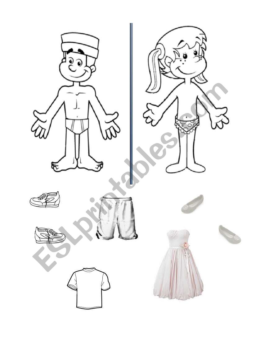 clothes worksheet