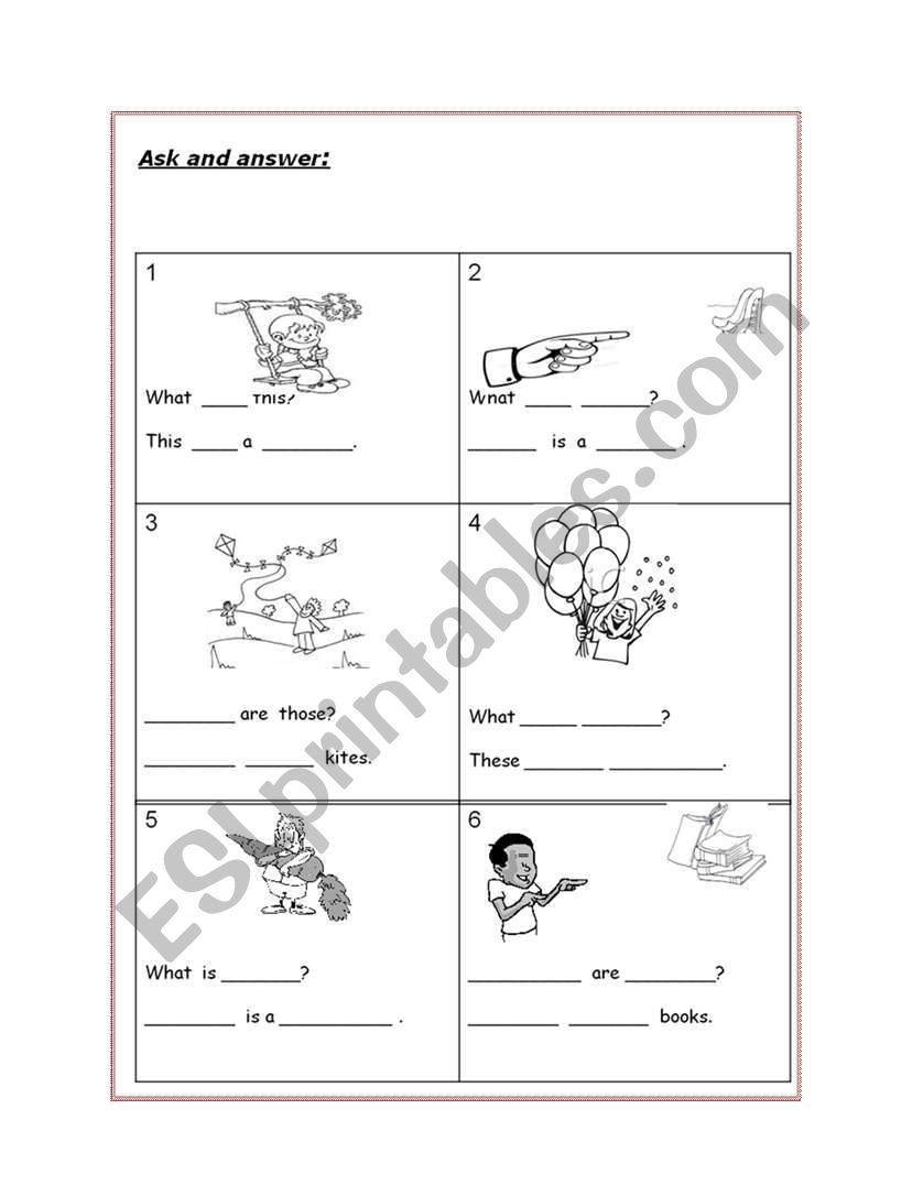 Present continuous worksheet