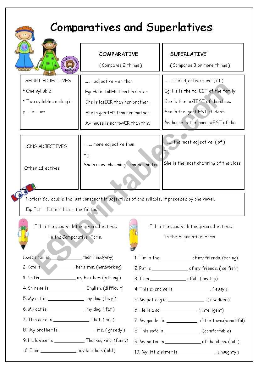 Comparing Degrees Of Adjectives ESL Worksheet By Olindalima F 