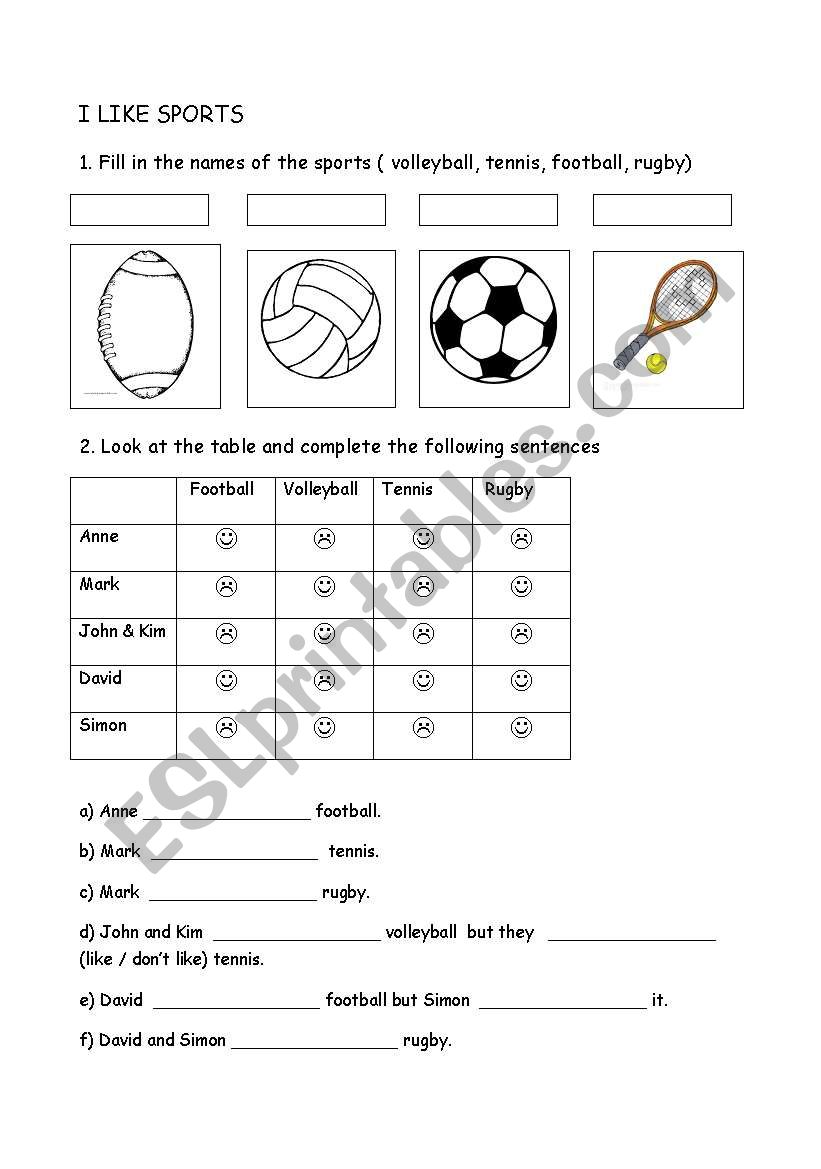 speech topic i like sport