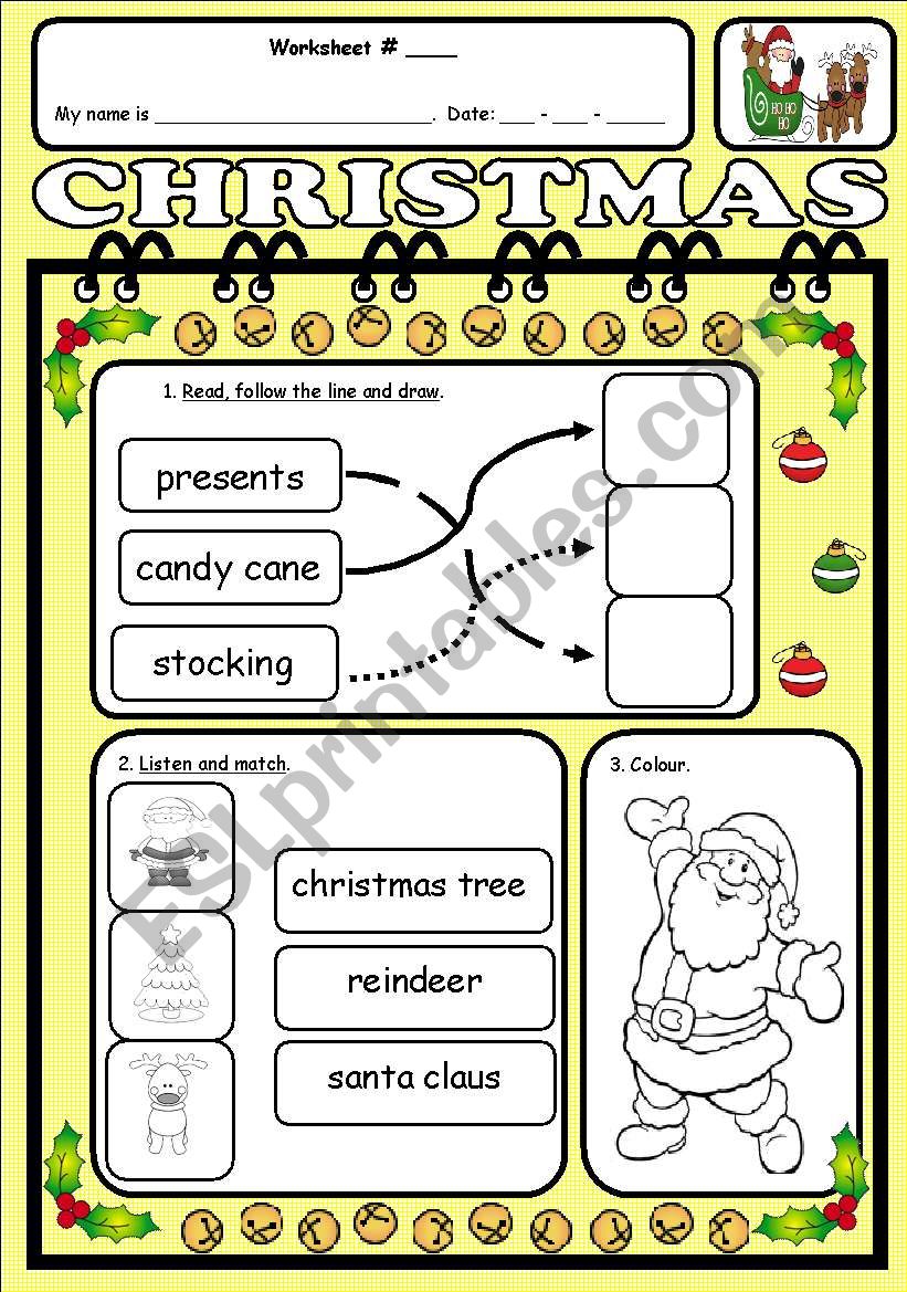 Christmas worksheet