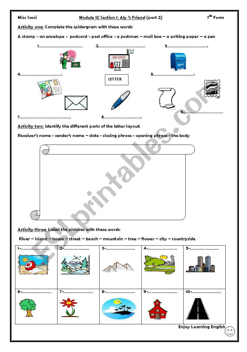 Aly´s Friend Esl Worksheet By Kaousassi 9742