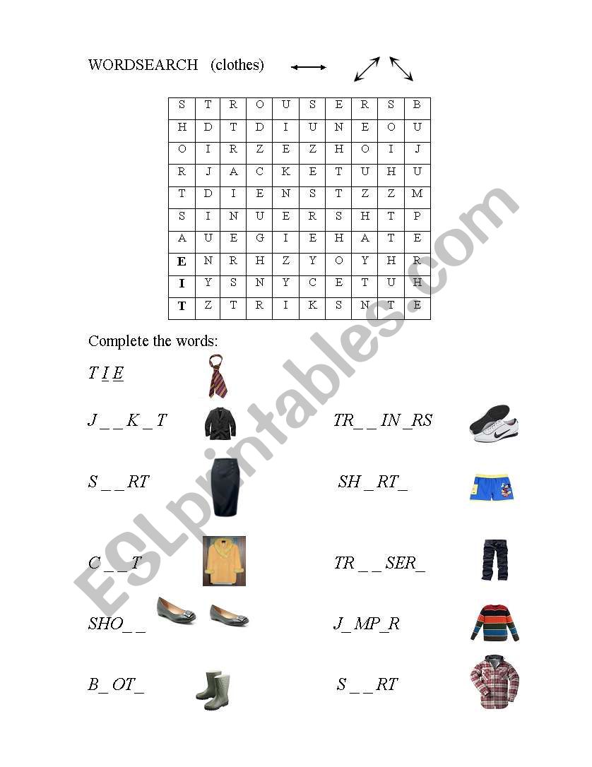 physical description worksheet