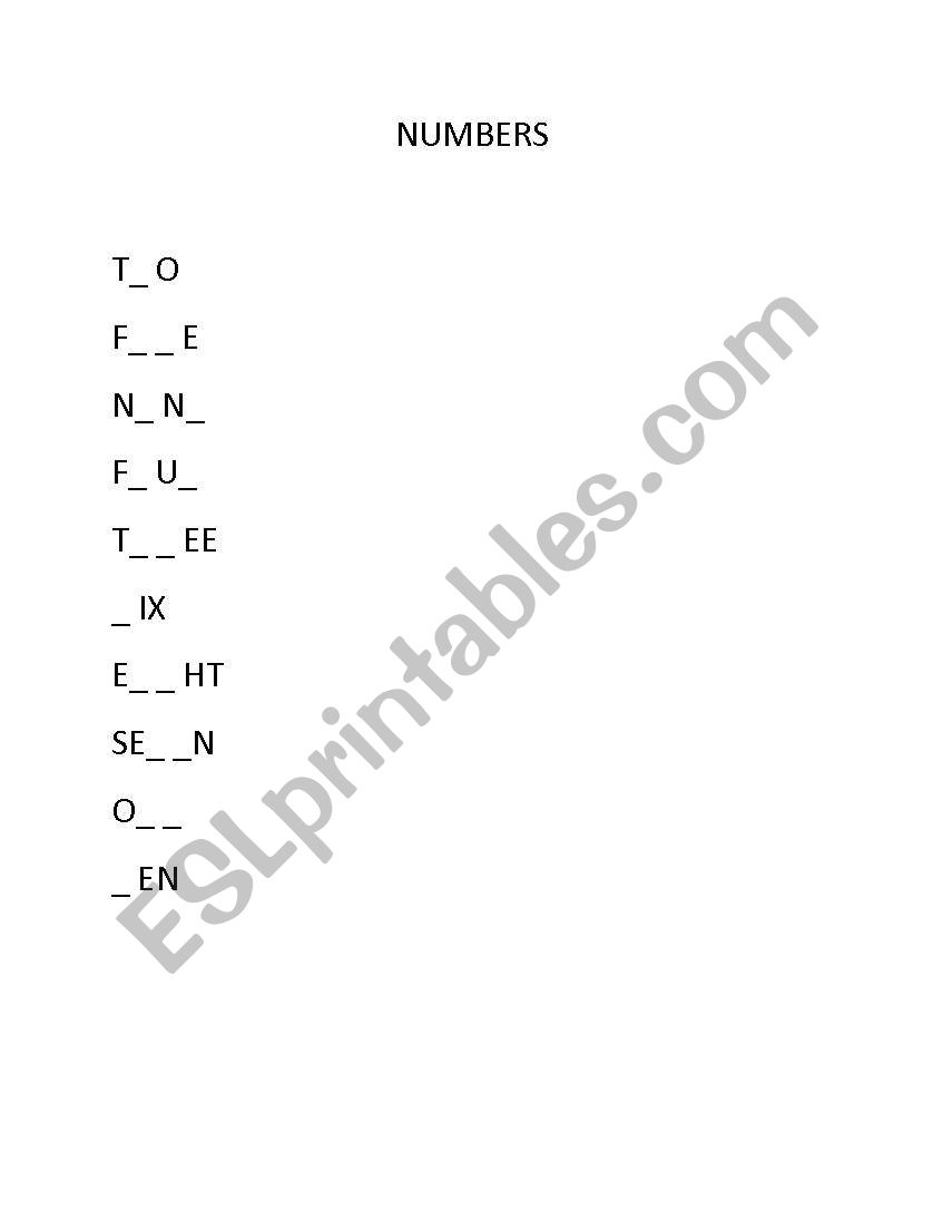 Test Numbers,Fruits, Colors worksheet