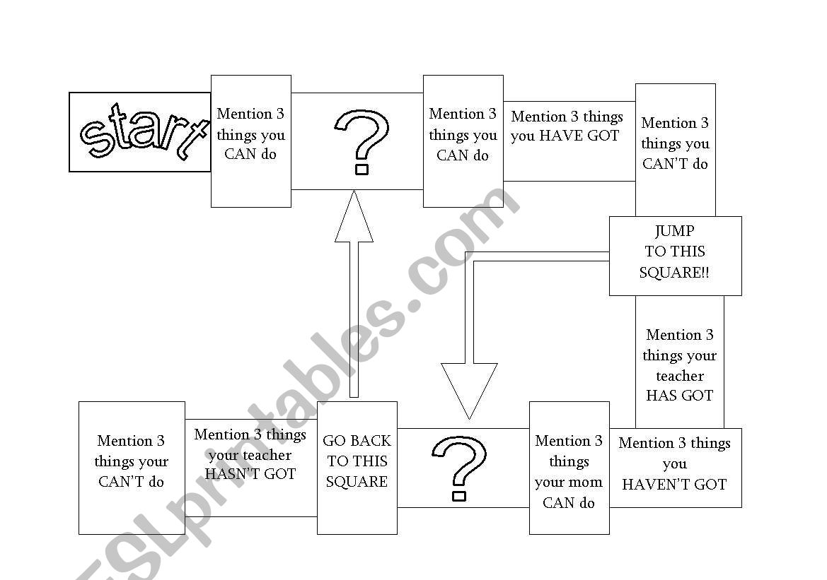 BOARD GAME worksheet