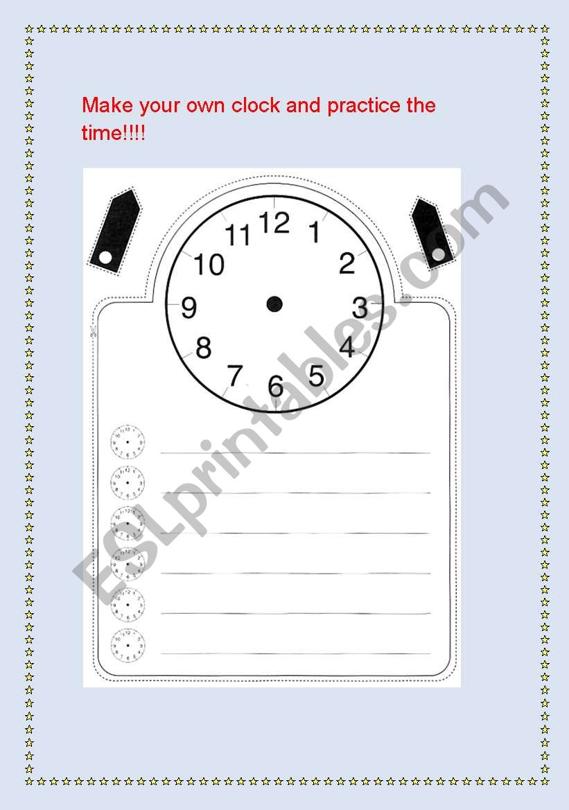 The time worksheet