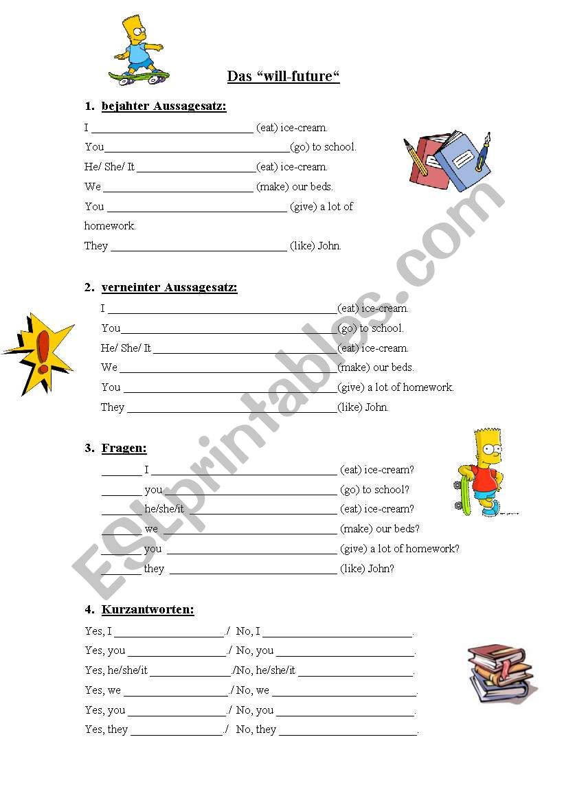 The will-future worksheet