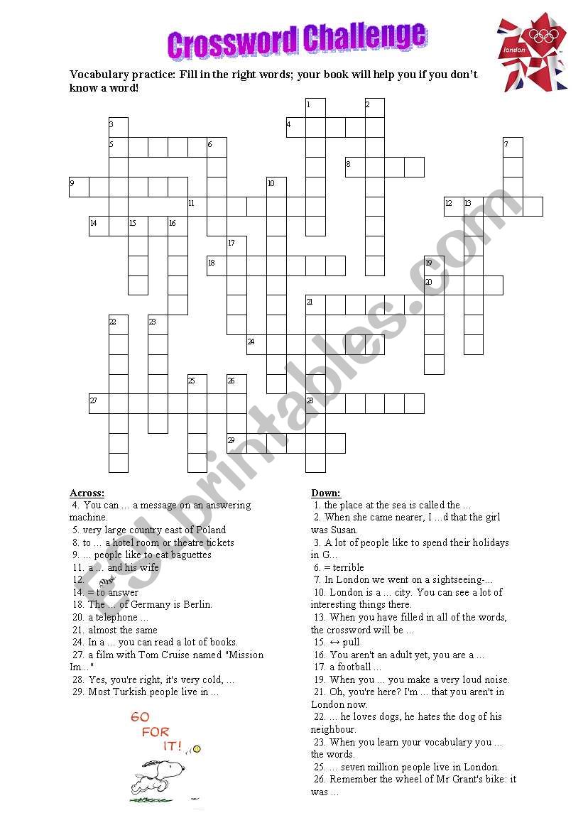 Crossword Puzzle - Crossword Challenge