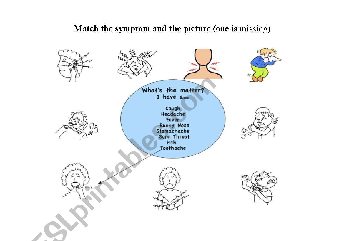 Match the symptom worksheet