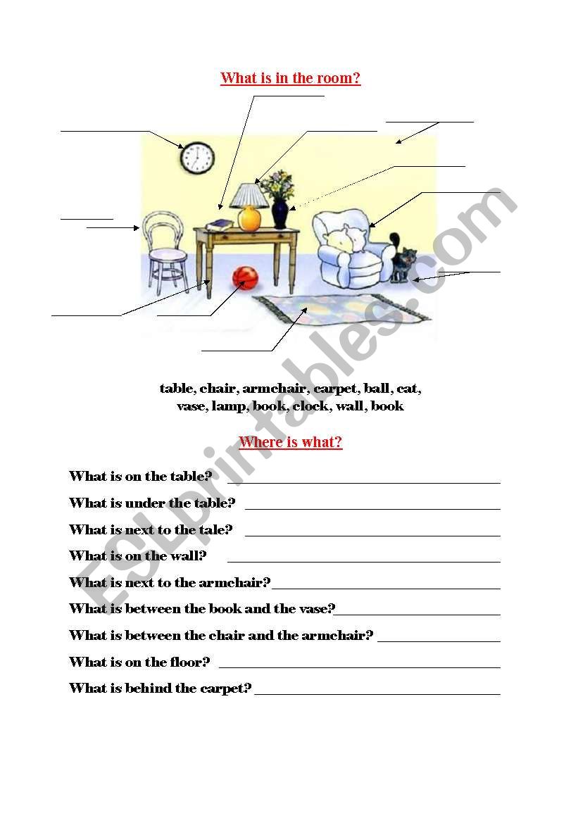 Prepositions worksheet