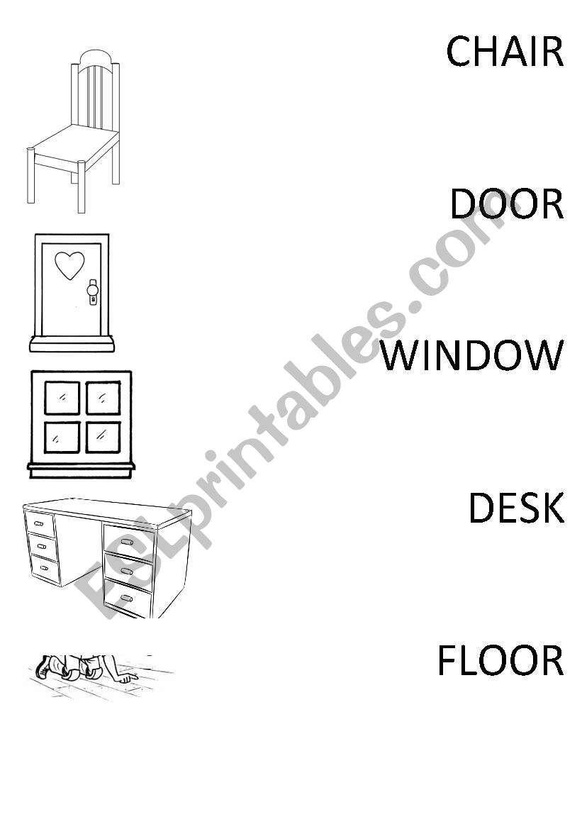 furniture worksheet