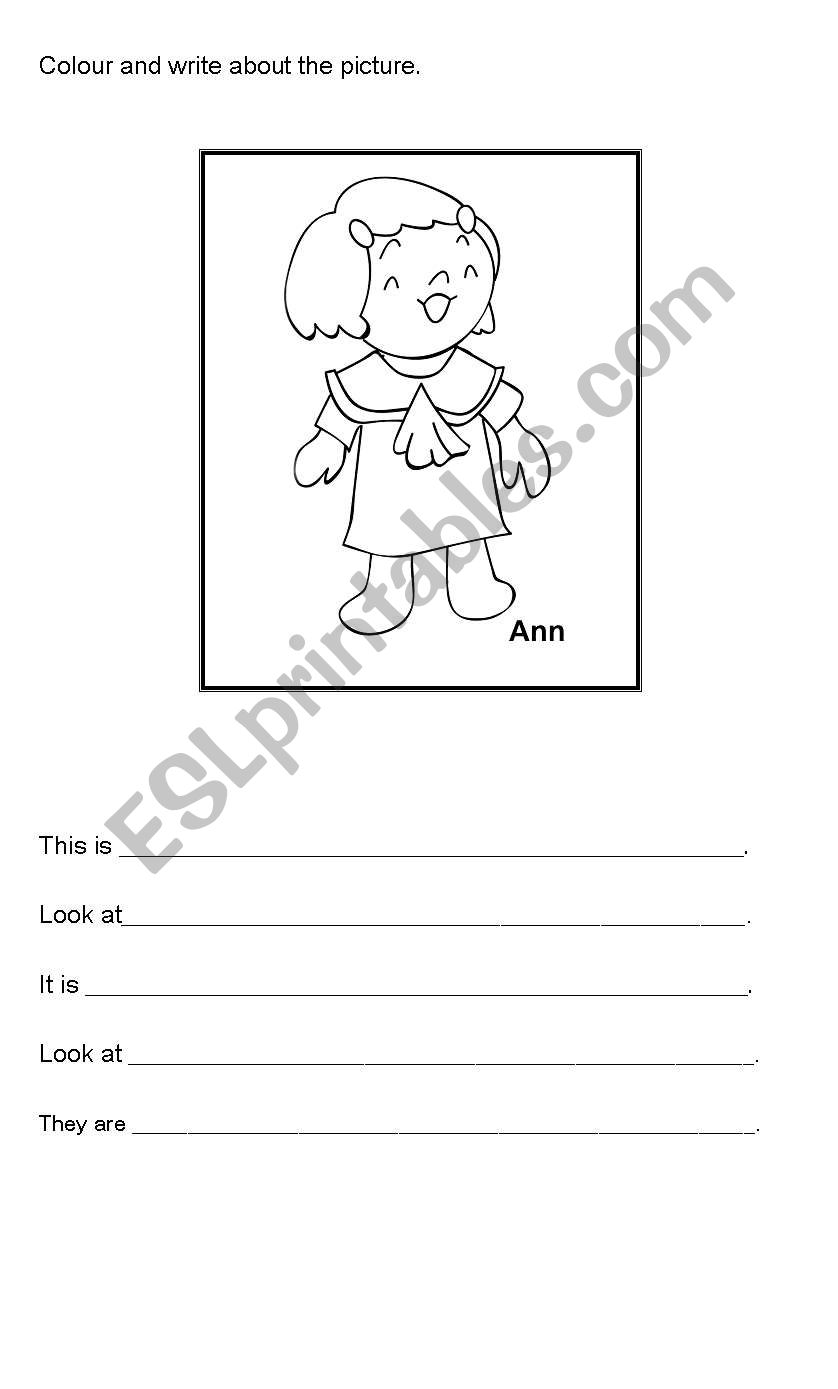 Clothing worksheet