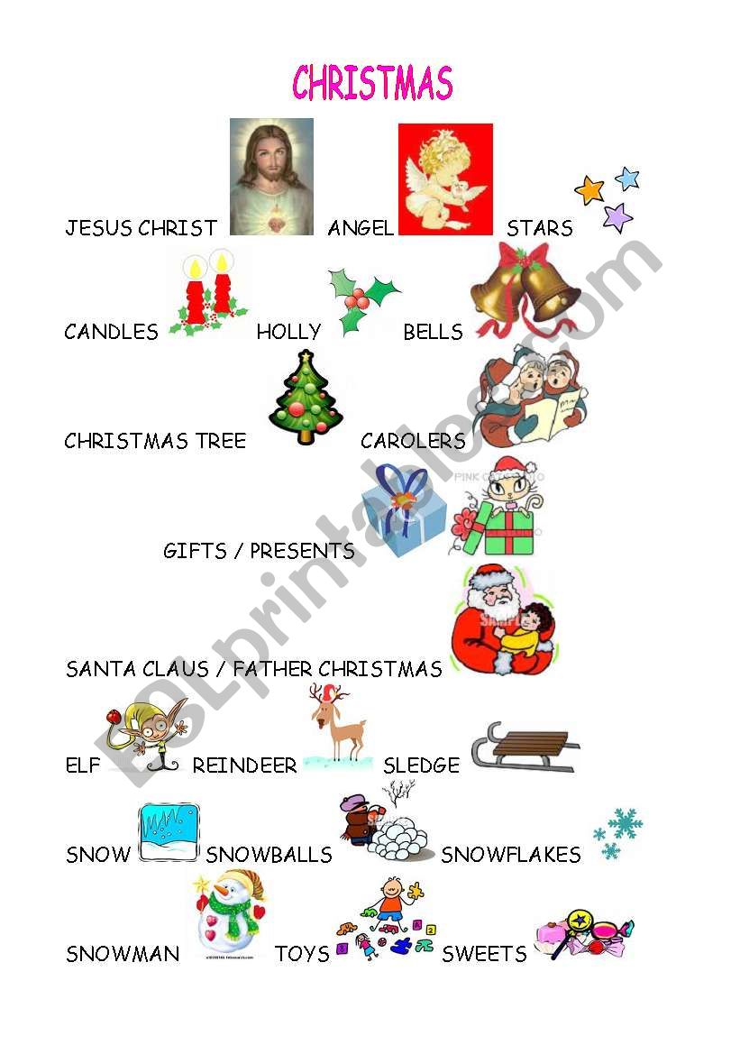 Christmas worksheet