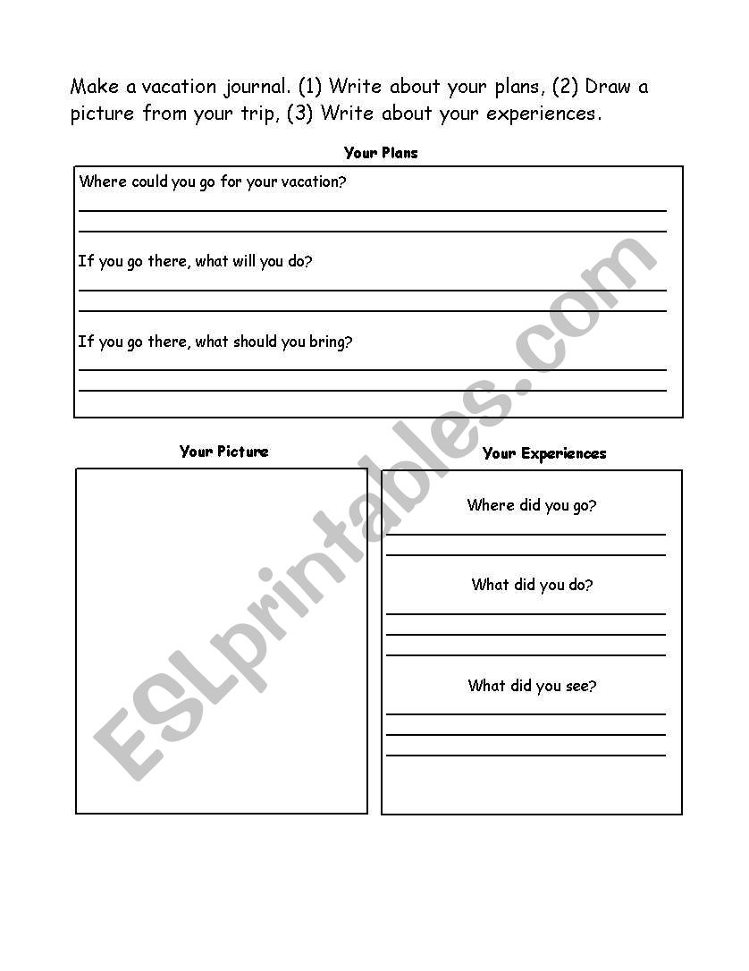 our Community - Holidays worksheet