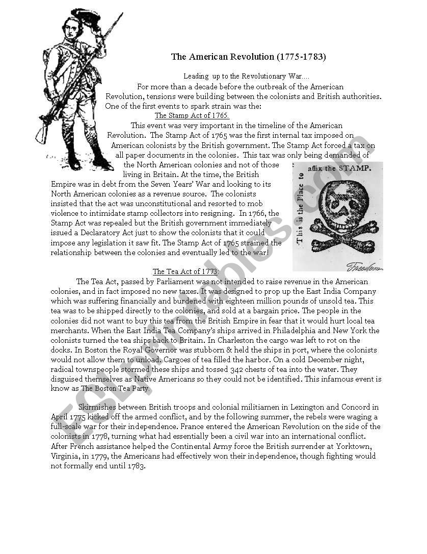 American Revolution Articles & Questions