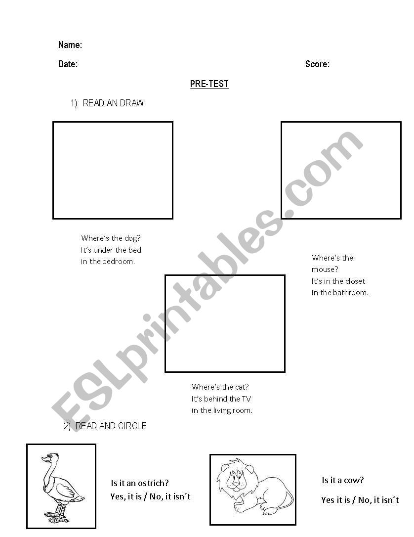 READ AN DRAW / IS IT? worksheet