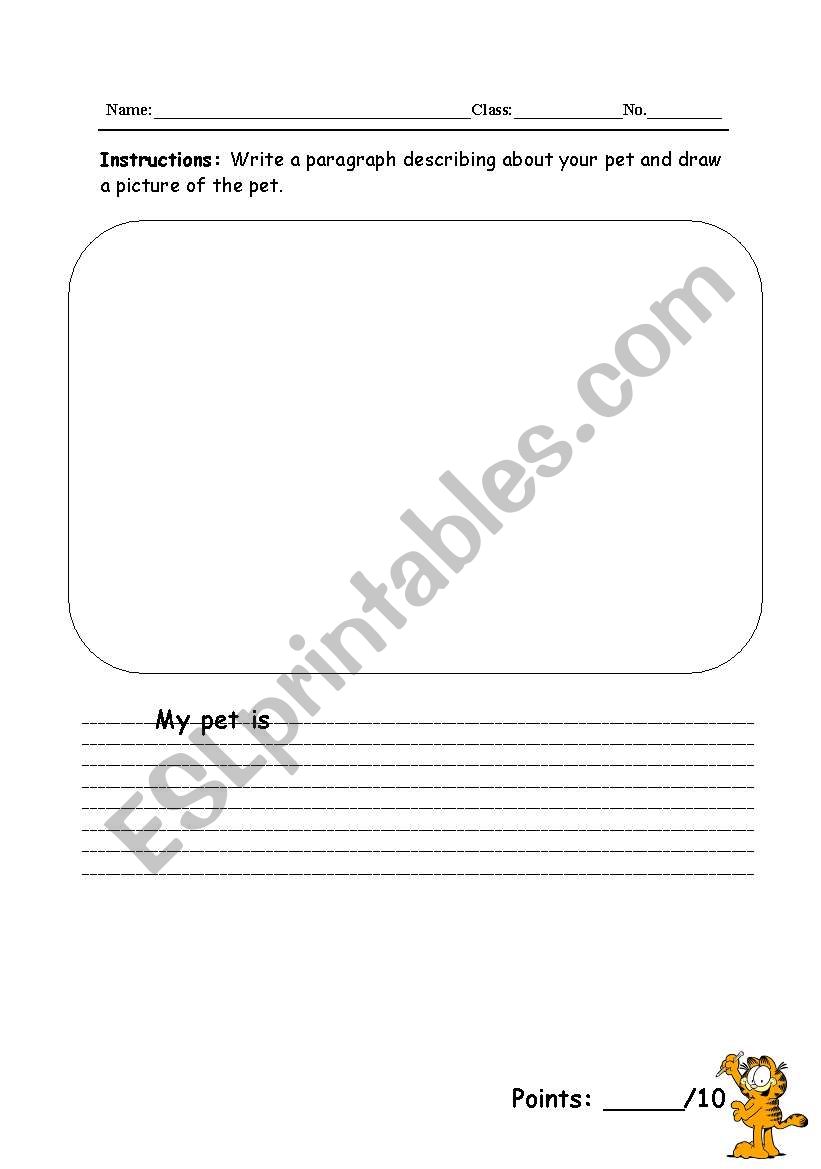 MY PET worksheet