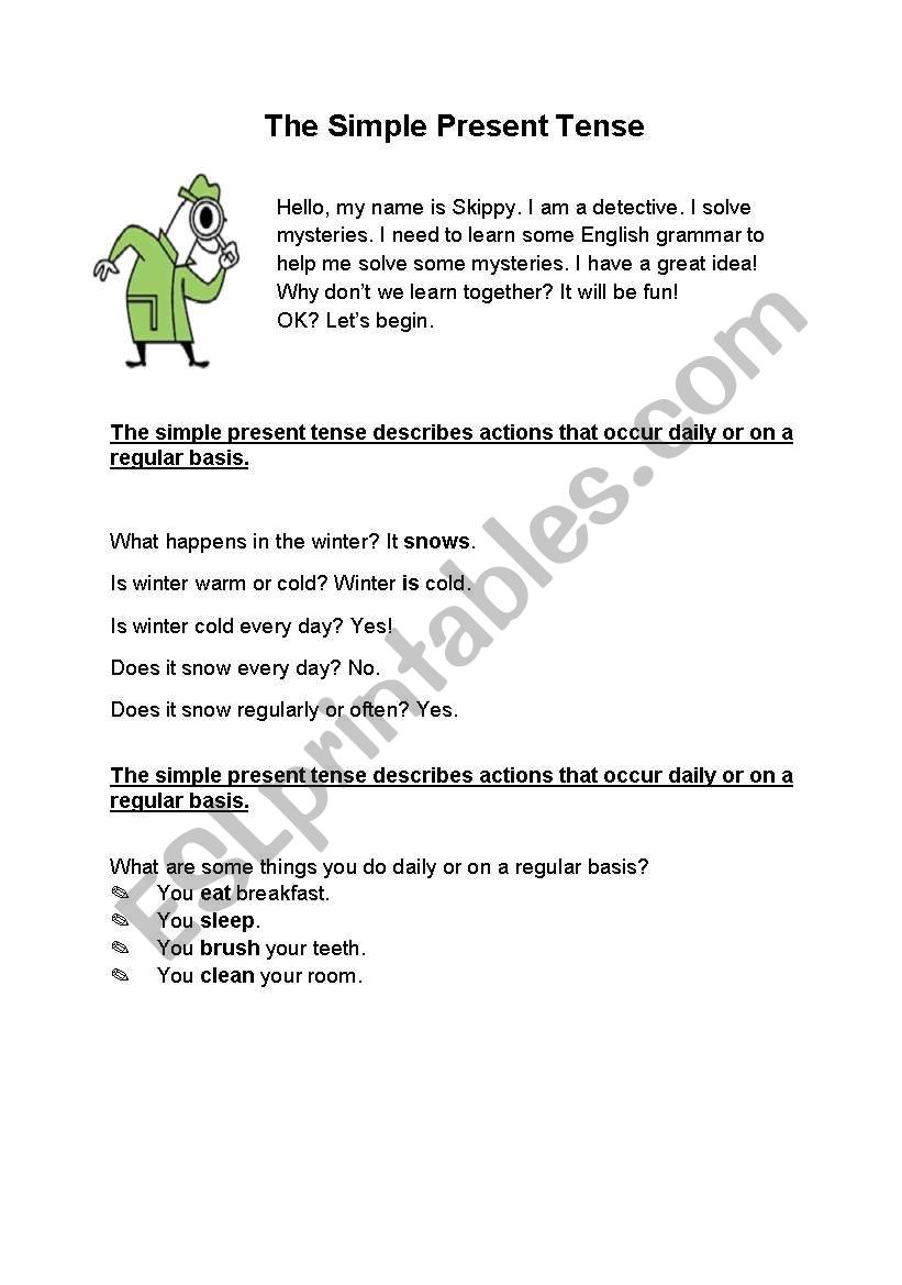 Simple Present Tense worksheet