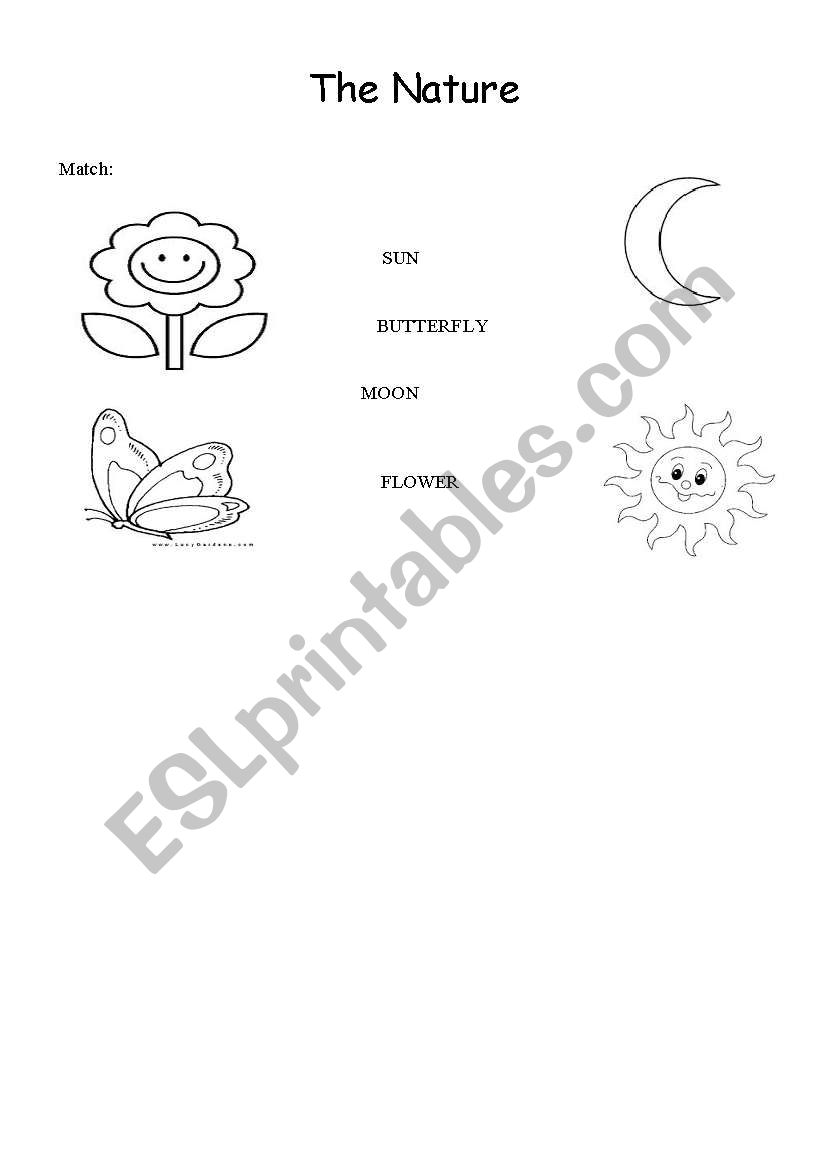 The Nature worksheet