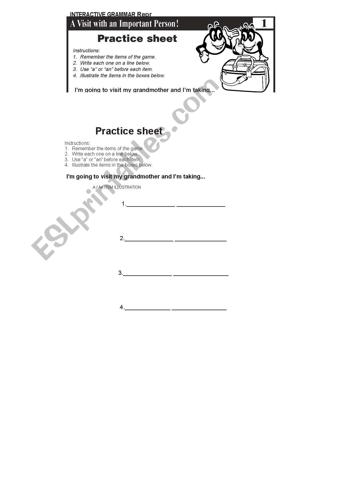 interacitive grammar  worksheet