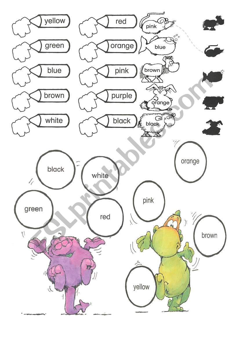 Colours worksheet