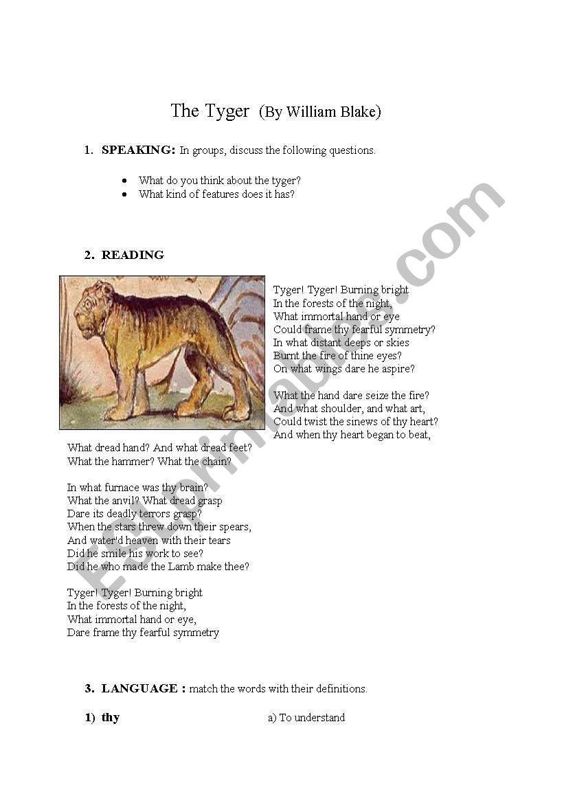 poem  worksheet