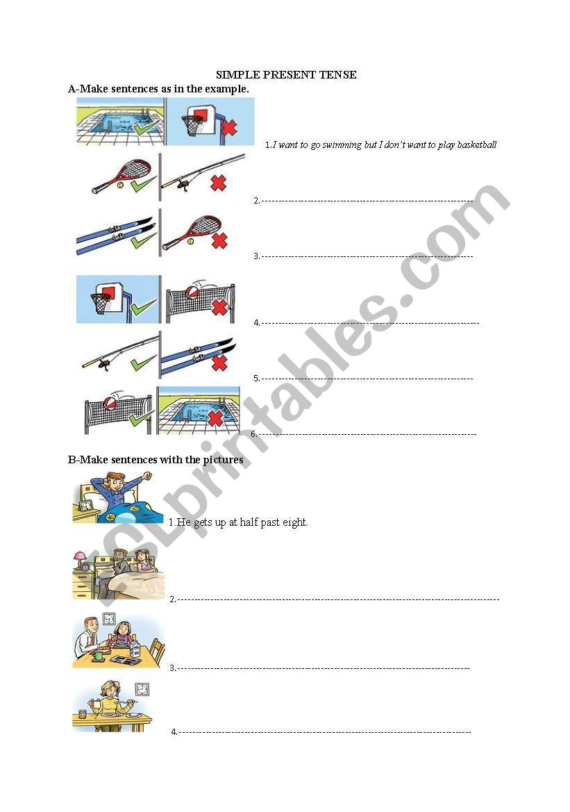 Simple Present Tense worksheet