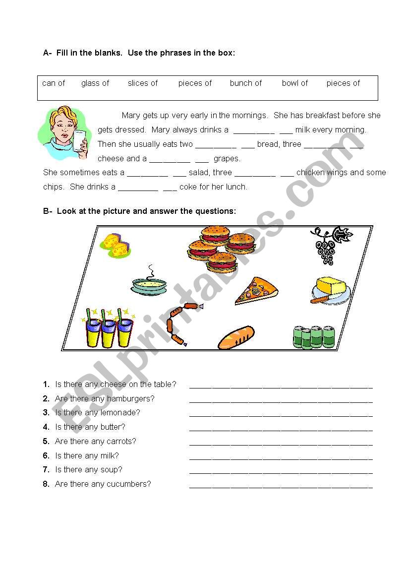 Quantifiers worksheet