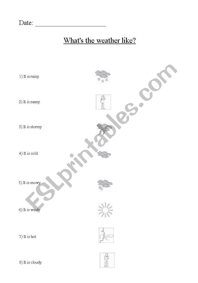 what-s-the-weather-like-matching-exercise